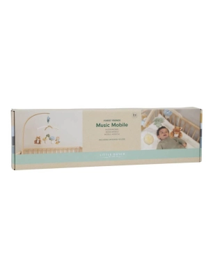 Móvil Musical Madera Forest Friends de Little Dutch