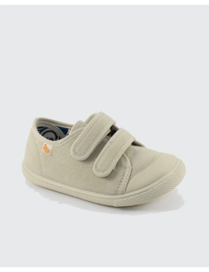 Zapatillas Doble Velcro Dimoni de Vulladi Beige