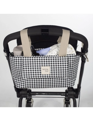 Bolso Organizador I Love Vichy de Walking Mum Negro