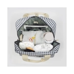 Mochila Maternal I Love Vichy de Walking Mum Negro