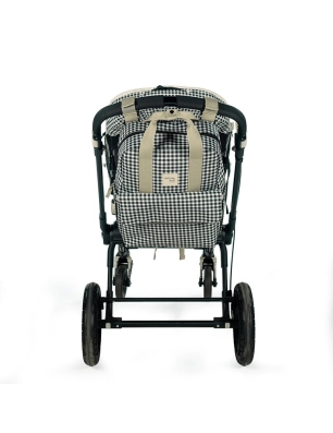 Mochila Maternal I Love Vichy de Walking Mum Negro