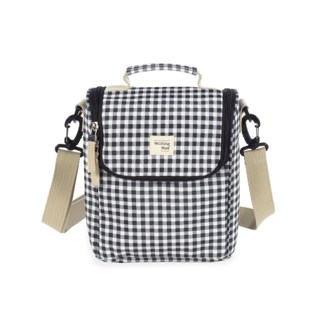 Bolsa Isotérmica Vichy de Walking Mum Negro