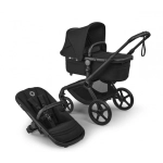 Cochecito 2 piezas Bugaboo Fox 5 Renew Negro/Negro Clásico Capota Negro