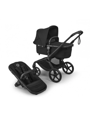 Cochecito 2 piezas Bugaboo Fox 5 Renew Negro/Negro Clásico Capota Negro