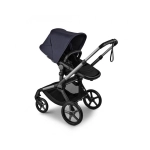 Cochecito 2 piezas Bugaboo Fox 5 Renew Grafito/Negro Clásico Capota Azul Indigo