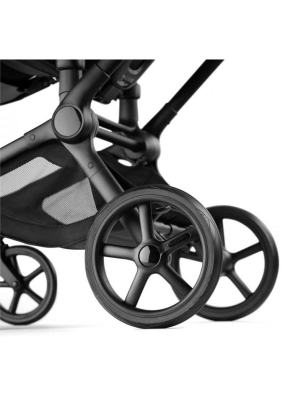 Cochecito 2 piezas Bugaboo Fox 5 Renew Negro/Negro Clásico Capota Gris Lunar