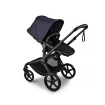Cochecito 2 piezas Bugaboo Fox 5 Renew Negro/Negro Clásico Capota Azul Indigo