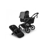 Cochecito 2 piezas Bugaboo Fox 5 Renew Negro/Negro Clásico Capota Gris Lunar