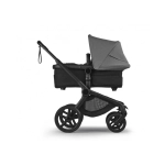 Cochecito 2 piezas Bugaboo Fox 5 Renew Negro/Negro Clásico Capota Gris Lunar