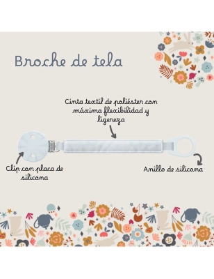 Sujeta Chupetes de cinta de Suavinex