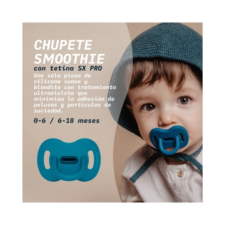 Chupete Smoothie Todosilicona con Tetina Fisiológica SX Pro de Suavinex