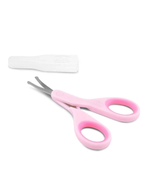 Tijeras de punta redonda para bebé de Chicco Rosa
