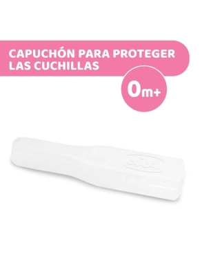 Tijeras de punta redonda para bebé de Chicco Rosa