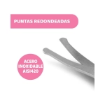 Tijeras de punta redonda para bebé de Chicco Rosa