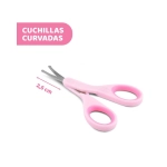 Tijeras de punta redonda para bebé de Chicco Rosa