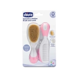 Cepillo y peine de Chicco Rosa