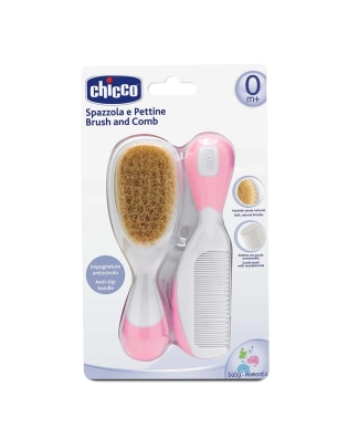 Cepillo y peine de Chicco Rosa