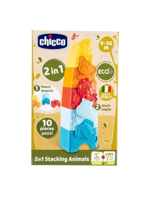 Torre Apilable 2 en 1 Animalitos Eco de Chicco