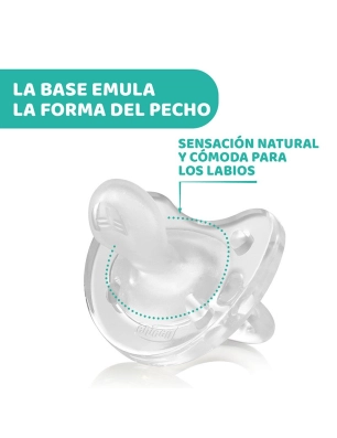 Chupete de Silicona PhysioSoft Todogoma de Chicco Transparente