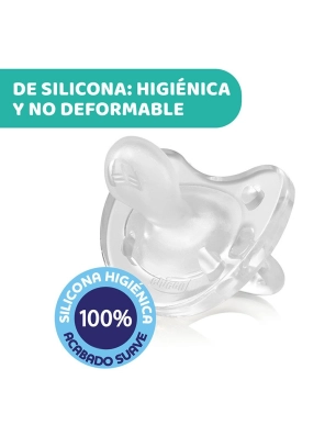 Chupete de Silicona PhysioSoft Todogoma de Chicco Transparente