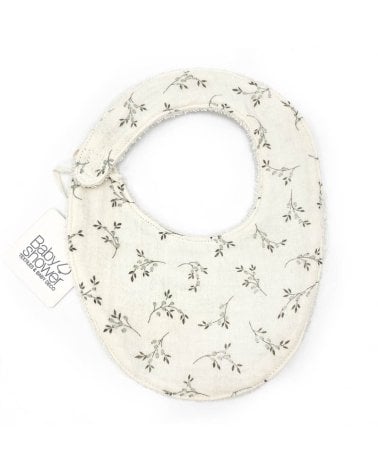 Babero Estampado Babyshower Olive Bloom