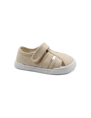 Sandalias Lona Blanditos Mango de Crio's Beige