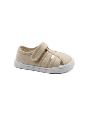 Sandalias Lona Blanditos Mango de Crio's Beige