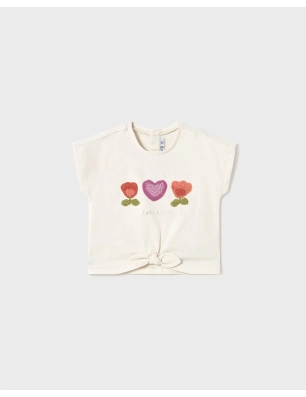 Camiseta M/C Apliques Crochet De Mayoral