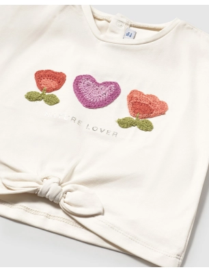 Camiseta M/C Apliques Crochet De Mayoral