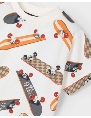 Camiseta M/C Estampada De Mayoral
