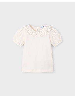 Camiseta M/C Cuello Crochet De Mayoral