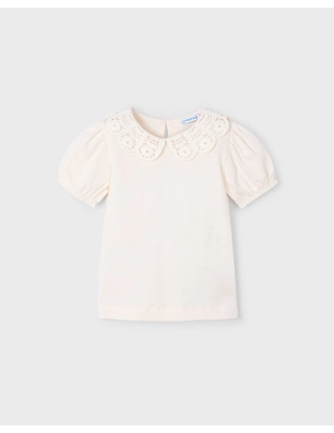 Camiseta M/C Cuello Crochet De Mayoral
