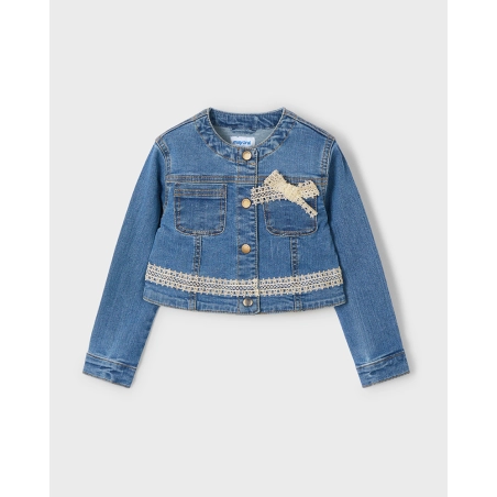 Cazadora Denim Guipur De Mayoral
