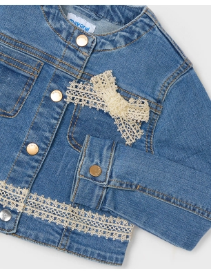 Cazadora Denim Guipur De Mayoral