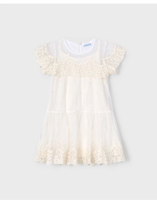 Vestido Tul Bordado De Mayoral