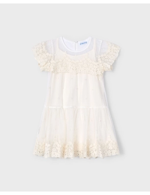 Vestido Tul Bordado De Mayoral