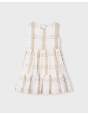 Vestido Cuadros Lino De Mayoral