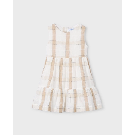 Vestido Cuadros Lino De Mayoral