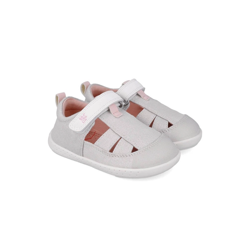 Sandalias Lona Metalizadas de Garvalin