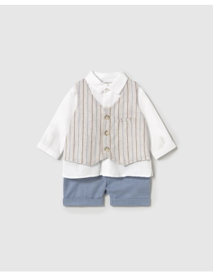 Conj. Pantalon Corto Chaleco De Mayoral