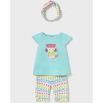 Conj. Leggings Capri Y Diadem De Mayoral