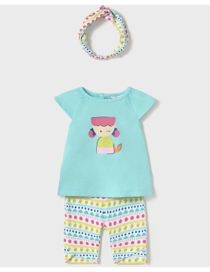 Conj. Leggings Capri Y Diadem De Mayoral
