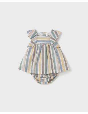 Vestido Rayas Lino De Mayoral