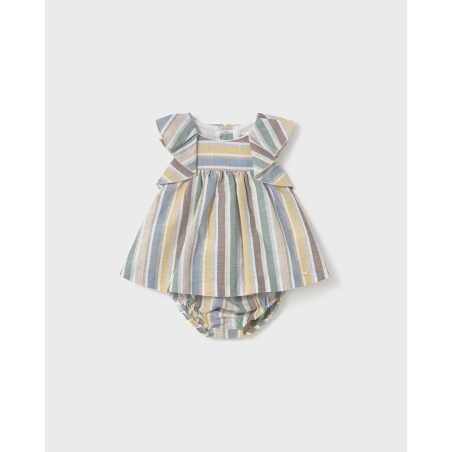 Vestido Rayas Lino De Mayoral