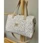 Bolsa Zip Rosela de Giraffa Bianca e Blu