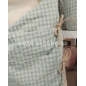 Saco Cuco Capucha Luigi Interior Bambula de Giraffa Bianca e Blu