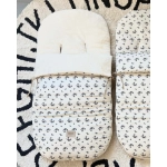 Saco Silla Buga Greta Pelo Crema de Giraffa Bianca e Blu