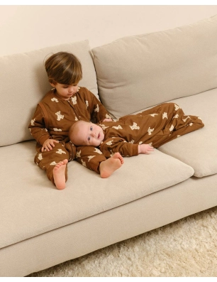 Saco de Dormir de Entretiempo Pies Calcetín y Manga de Molis&Co Teddy Mocca