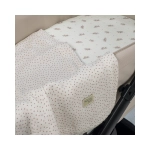 Sábana Bajera para Capazo con Muselina Mimosa de Walking Mum Rosa