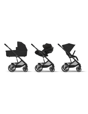 Cochecito 2 piezas Cybex Balios S Lux Moon Black/Black Frame